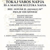Tokaj Város Napja és a Magyar Kultúra Napja