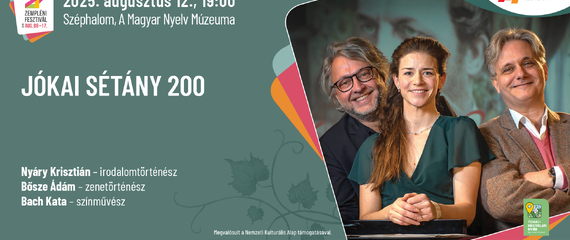 Jókai sétány 200 - Bősze Ádám és Nyári Krisztián irodalmi estje | Zempléni Fesztivál